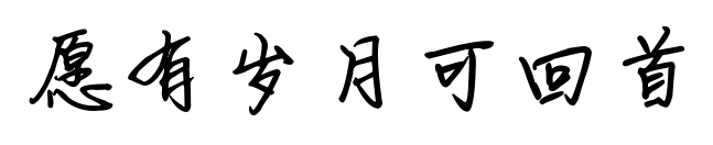 愿有歲月可回首