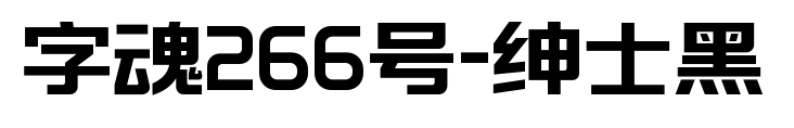 字魂266號-紳士黑預覽圖片
