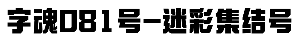 字魂081號-迷彩集結號
